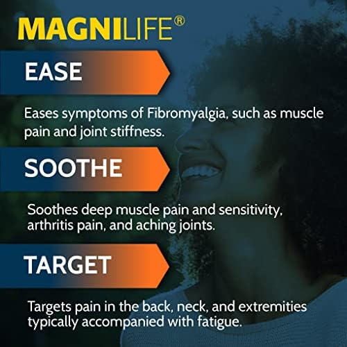 MagniLife Pain and Fatigue Relief Cream, 4 oz, Fast-Acting Relief for Fibromyalgia Symptoms, Muscle Aches & Joint Pain, Helps Relieve Soreness & Tenderness, Deep Penetrating Formula