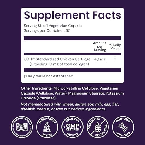 Healthy Origins UC-II Collagen 40 mg, 120 Veggie Caps