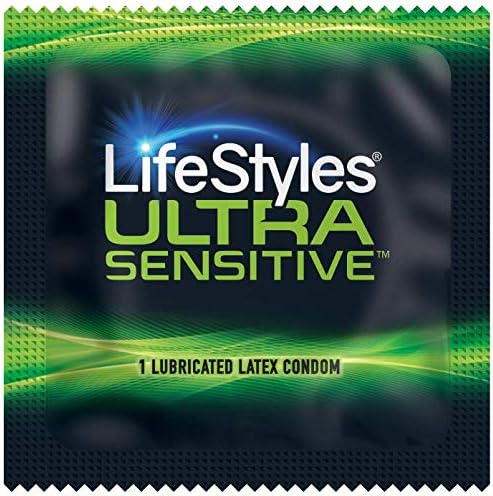 LifeStyles Ultra Sensitive Natural Feeling Lubricated Latex Condoms, 40 Count