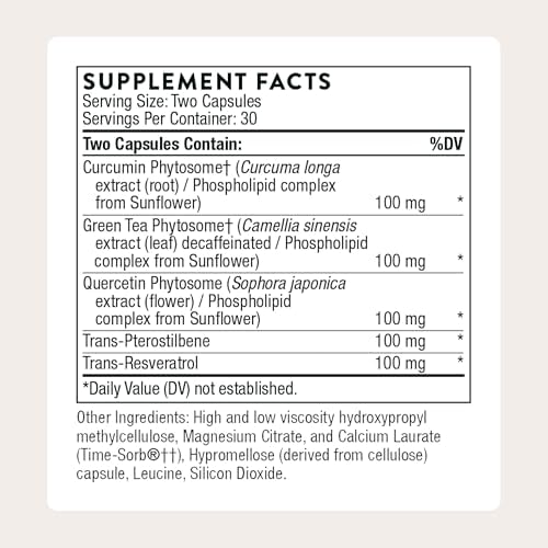 THORNE - Resveratrol Complex - Supports Healthy Aging* - Trans-Resveratrol Supplement with Green Tea