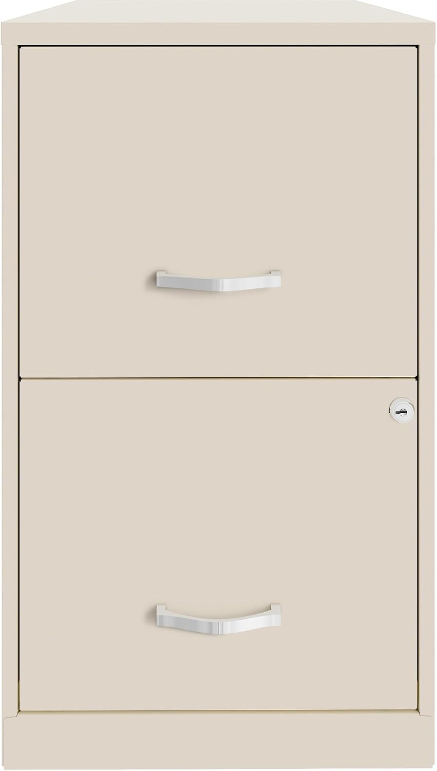 NuSparc 2 Drawer Locking Filing Cabinet | Pre-Assembled Steel Construction | Space-Saving Design is Perfect for Home and Small Office | Letter-Size | Assembled in North America