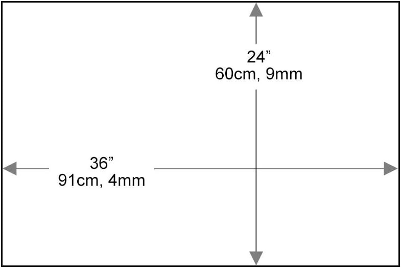 24" x 48" Rectangle Glass Table Top, 1/4" Thick Clear Tempered Replacement Glass, Flat Polished Edge & Eased Corners for Coffee, Dining, Patio Tables & Furniture Protection