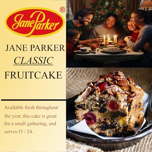 Jane Parker Fruitcake Classic Light Fruit Cake 3 Pound (48 Ounce) Ring
