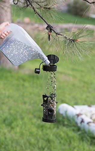 More Birds 3-in-1 Super Tote, 5 lb Capacity Container | Easy Grip Handle & Stackable Design, Portable Seed Holder & Dispenser for Backyard Birding and Wildlife, 100-SF-TOTE