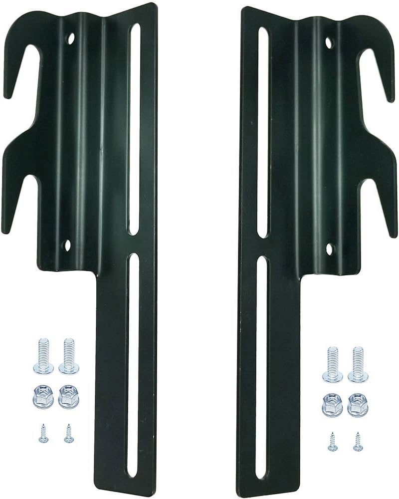 CAFORO #711 Bolt-On to Hook-On Conversion Bed Frame Brackets, Bed Rail Headboard Bracket, Bed Hook Adapter Kit (Set of 2)