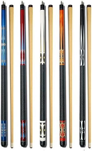 Set of 5 Pool Cues Billiard House Bar Pool Cue Sticks