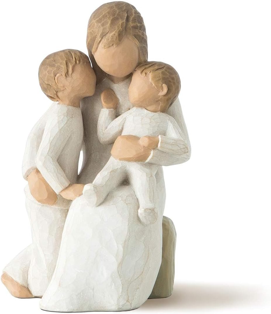 Willow Tree Quietly, Sculpted Hand-Painted Figure | Cast from a Susan Lordi Original Carving, Gift Offering Comfort, Peace, Support and Inner Strength, Includes Enclosure Card