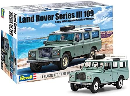 Revell 85-4498 Land Rover Series III 109 Model Truck Kit 1:24 Scale 184-Piece Skill Level 5 Plastic Model Building Kit, Blue