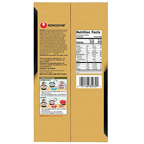 Nongshim Udon Noodle Soup Bowl, 9.73 Ounce (6 Count) (4 Pack)
