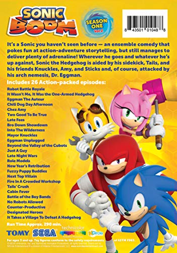 Sonic Boom: Season 1, Vol 2 With Knuckles and Tails Figures