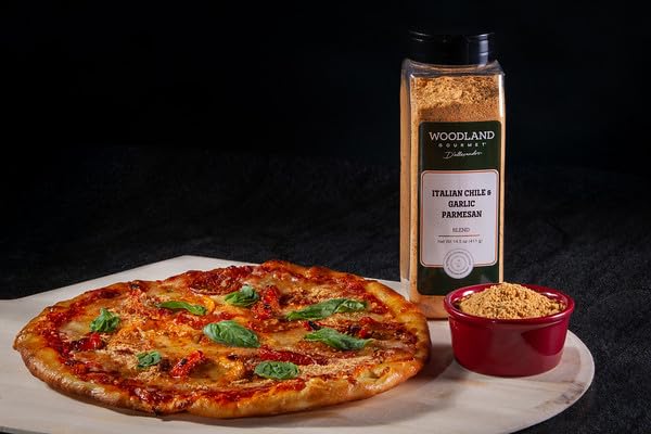 Truffle Parmesan & Black Garlic Seasoning, 18 oz – Gourmet Finishing Cheese Blend with Black Truffle Salt & Fermented Black Garlic, by Woodland Gourmet