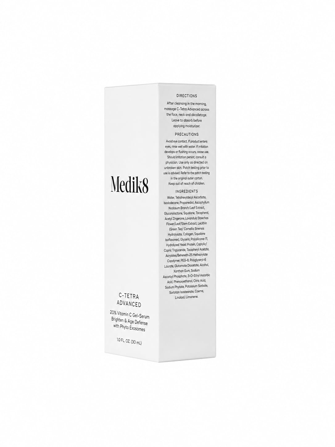 Medik8 C-Tetra - Balancing Vitamin C Serum For Face - Smooths Fine Lines and Wrinkles - Face Serum with Squalane - Vegan and Gluten Free - 1.0 oz | 7% Vitamin C, squalane for hydration, vitamin E antioxidant, lightweight