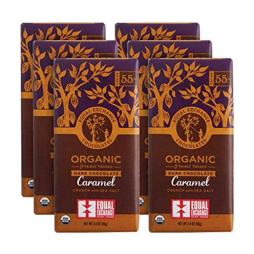 Equal Exchange Organic Chocolate Caramel Crunch with Sea Salt, 2.8-Ounce (Pack of 6)
