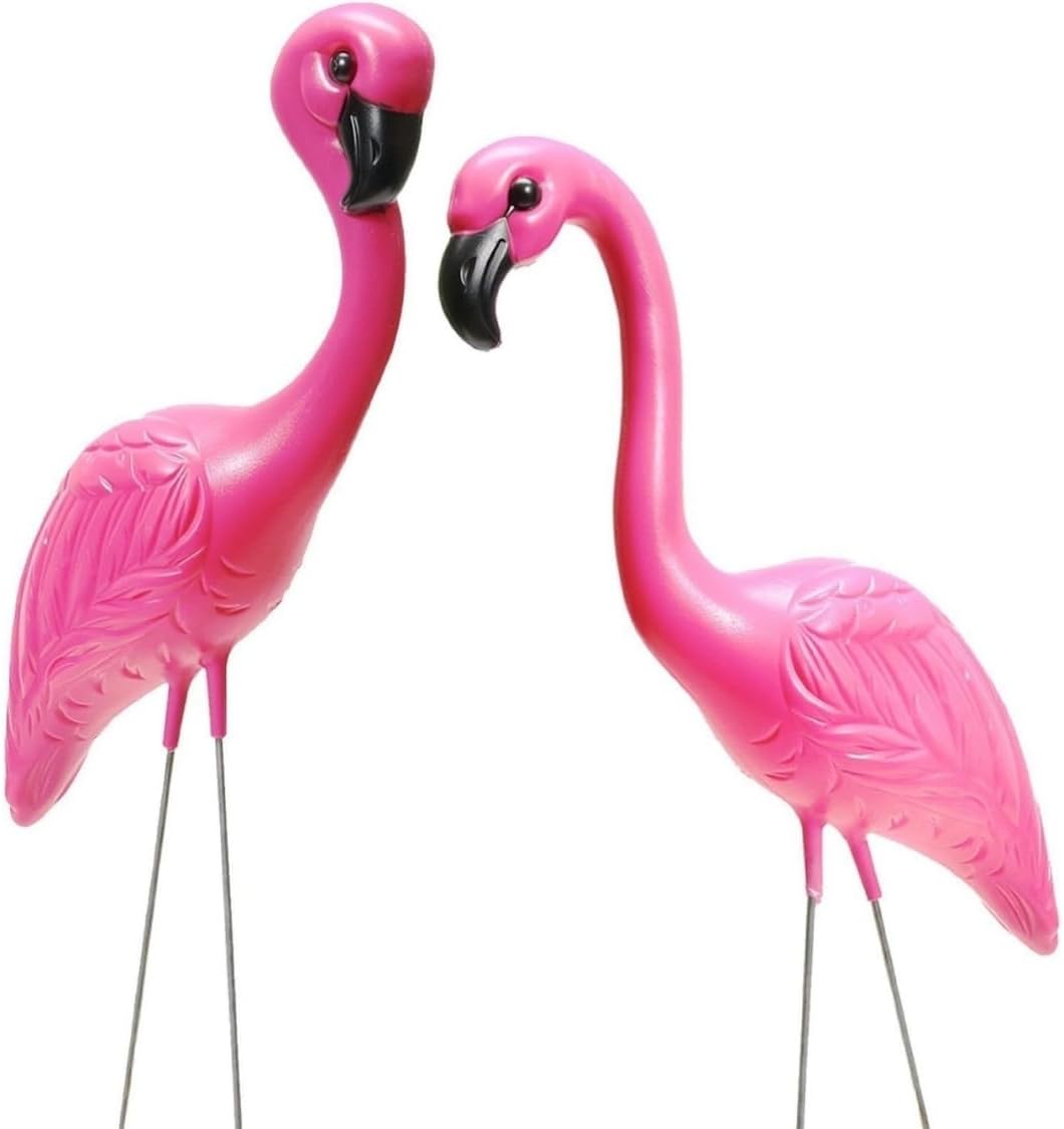 Fun Express Pink Flamingo Yard Ornaments, 34 Inches | 1-Pack of 2