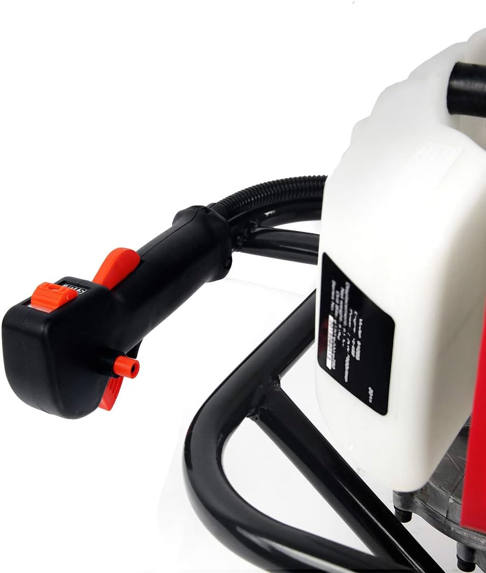 XtremepowerUS 2.5HP Post Hole Digger 63cc Gas-Powered 2-Stroke Auger Digging Drill Shaft Size 3/4" (Machine Only)