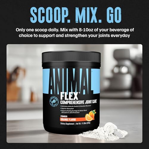 Animal Flex - Glucosamine Chondroitin Joint Supplement for Women and Men Discomfort with Turmeric, MSM, Boswellia for Cartilage, Joint Health, Muscles, Back, Knees, Shoulder, and Hip, 44 Packs