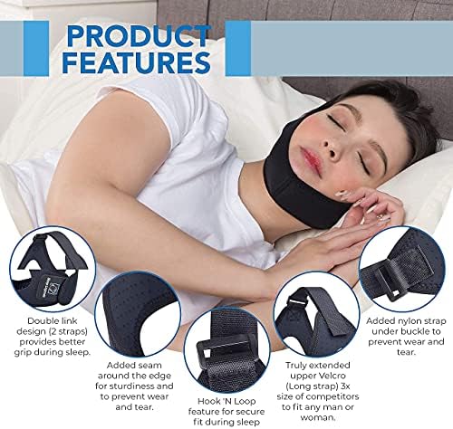 Sleep Legends Premium Anti Snoring Chin Strap for CPAP Users
