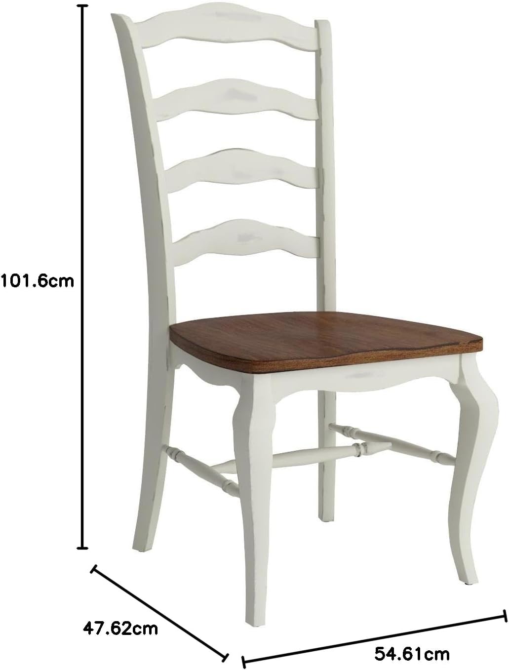 Homestyles French Countryside Off-White Dining Chairs, Set of 2