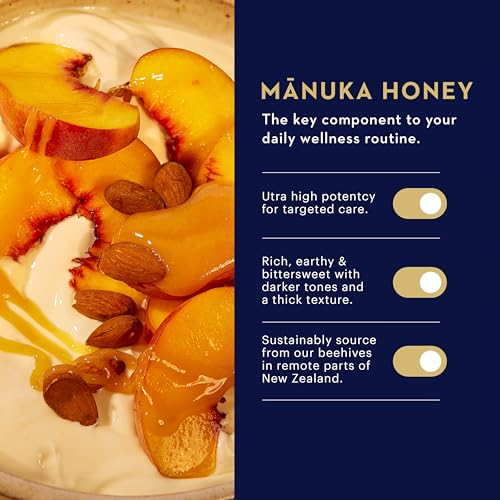 Manuka Health UMF 16+/MGO 573+ Manuka Honey (250g/8.8oz), Superfood, Authentic Raw Honey from New Zealand