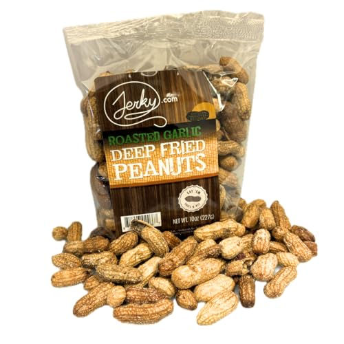 Jerky.com Deep Fried Spicy Hot Peanuts in Shell 3 Pack - Bold & Savory Peanuts - Roasted Spicy Peanuts in Shell for Human - USA Grown, Ultimate Spicy Gourmet Gift Peanuts (30oz Total)