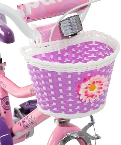 JOYSTAR Paris Girls Bike with Training Wheels for Ages 3-10Y