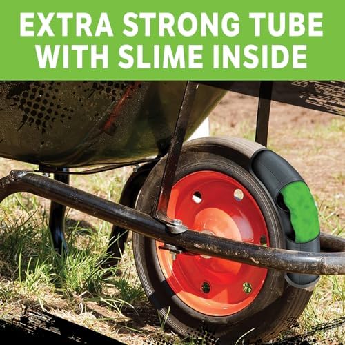 Slime 30014 Inner Tube for riding lawn mowers, ATVs, quads, tractors and other farm equipment, Extra Strong, Includes Self-Sealing Slime Sealant, Heavy Duty, 15x6.00-6" / 5.30/4.50-6" / 13x5.00-6"