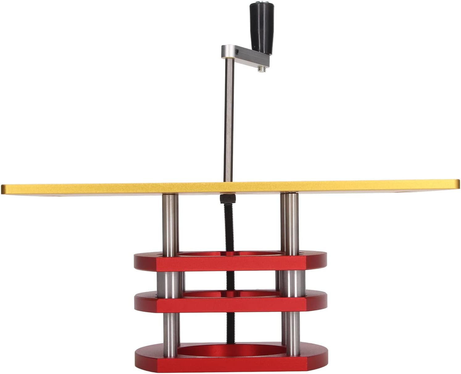 Kreg Router Table Lift Compatible, Aluminum Alloy Manual Router System Kit with Crank Handle for Easy Adjustment, Ideal for Small Trimming Machines Silver