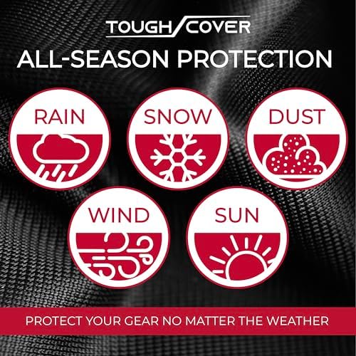 600D Riding Lawn Mower Cover - Up to 54 in Deck, Black - Waterproof Protection for Zero Turn Mower - UV & Dust Shield for Lawn Tractor - Compact Storage for Tractor Accessories