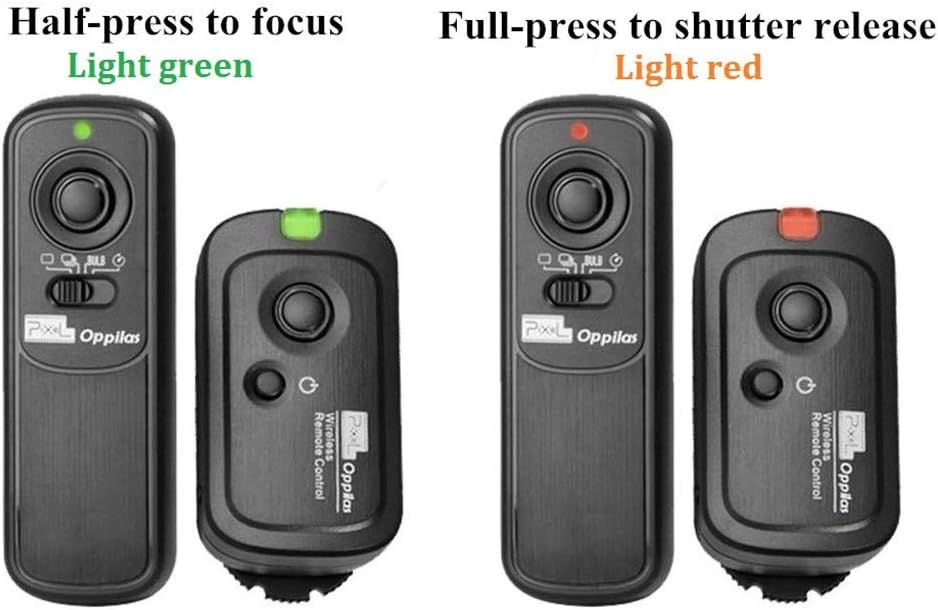 Pixel Camera Remote Shutter Release RW-DC0 for Nikon Wireless 2.4GHz 262ft | For Nikon Z8 Z9 D3 D4 D5 D800 D850 D800E D810A D810 D700 D500 D300 D300s D200 F100 F90 F90X F6 F5 D1X D2H MC-30A MC-36A
