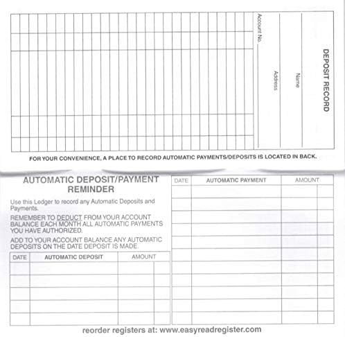 Checkbook Register, Made in The USA, Check Registers for Personal, Blank Ledger Transaction Registers for Personal or Business Bank, Check Register Book (23-24-25 Calendars, 10)