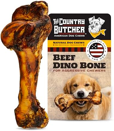 THE COUNTRY BUTCHER Giant Dog Bone, Long Lasting, Aggressive Chewers, USA