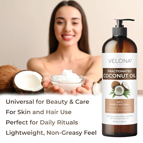 velona MCT Coconut Oil - 16 fl oz, Fractionated, with Pump