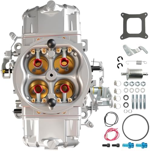 BR-67202 950 CFM Carburetor Race Series Mechanical Secondary Carburetor, Double Pumper 4150 4-Barrel Square Bore No Choke Dual Inlet