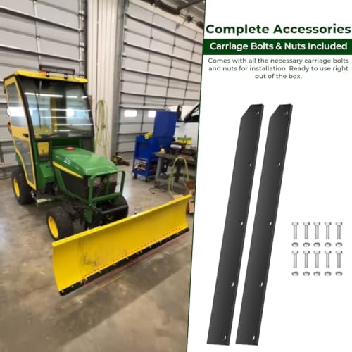 1/2" Poly Cutting Edge Scraper Bar For John Deere 54" Blade M75679 | Fits For John Deere 54" Front Mount Snow Blade Replaces M75679 Two-Part