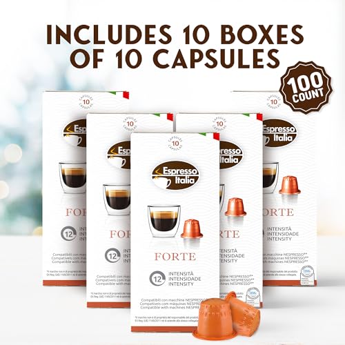 Espresso Italia 100 Variety Pack Pods compatible with Nespresso Original Line Machines