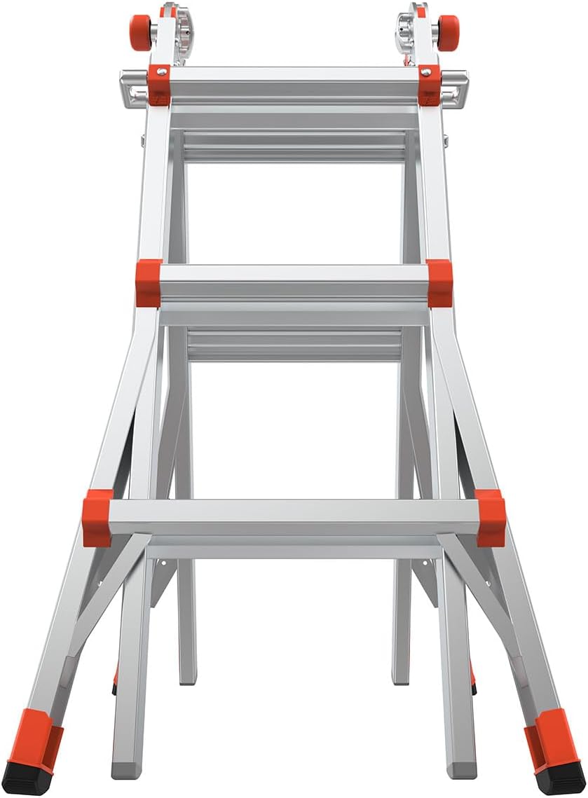 Little Giant Super Duty, 14 ft Multi-Position Ladder, 10401 | Aluminum Multi-Position Ladder, Type IAA 375 lbs. Weight Rating