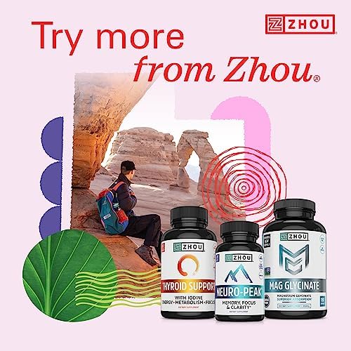 Zhou Methyl B12 - Vitamin B12 5000 mcg, Vegan Friendly - 60 Micro Lozenges | Methyl B-12 Supplement for Women & Men