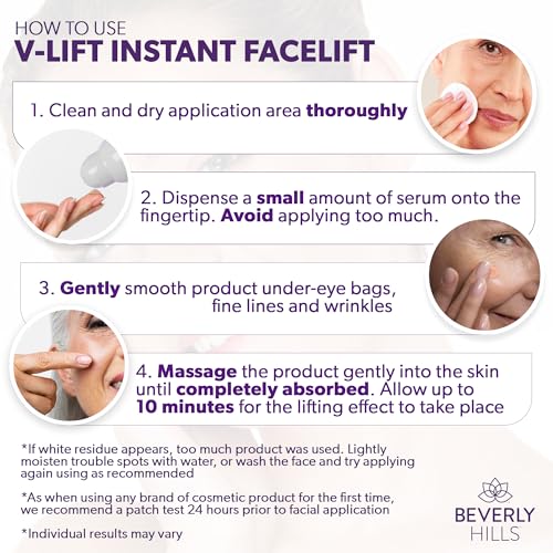 Beverly Hills V-Lift Instant Eye Lift and Eye Tuck Bee Venom Serum for Puffy Eyes, Dark Circles, Wrinkles