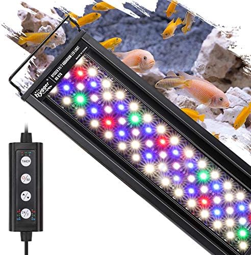 hygger 18W 24/7 Lighting Aquarium LED Light, Sunrise-Daylight-Moonlight Mode and DIY Mode