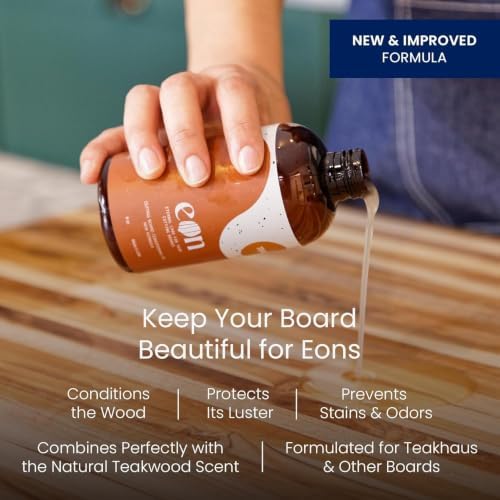 Teakhaus Cutting Board - Extra Large (XL) Teak Wood Cutting Board 24”L x 18”W x 1.5” Thick - Sustainably Harvested and FSC Certified - Knife Friendly with Natural Oil Finish