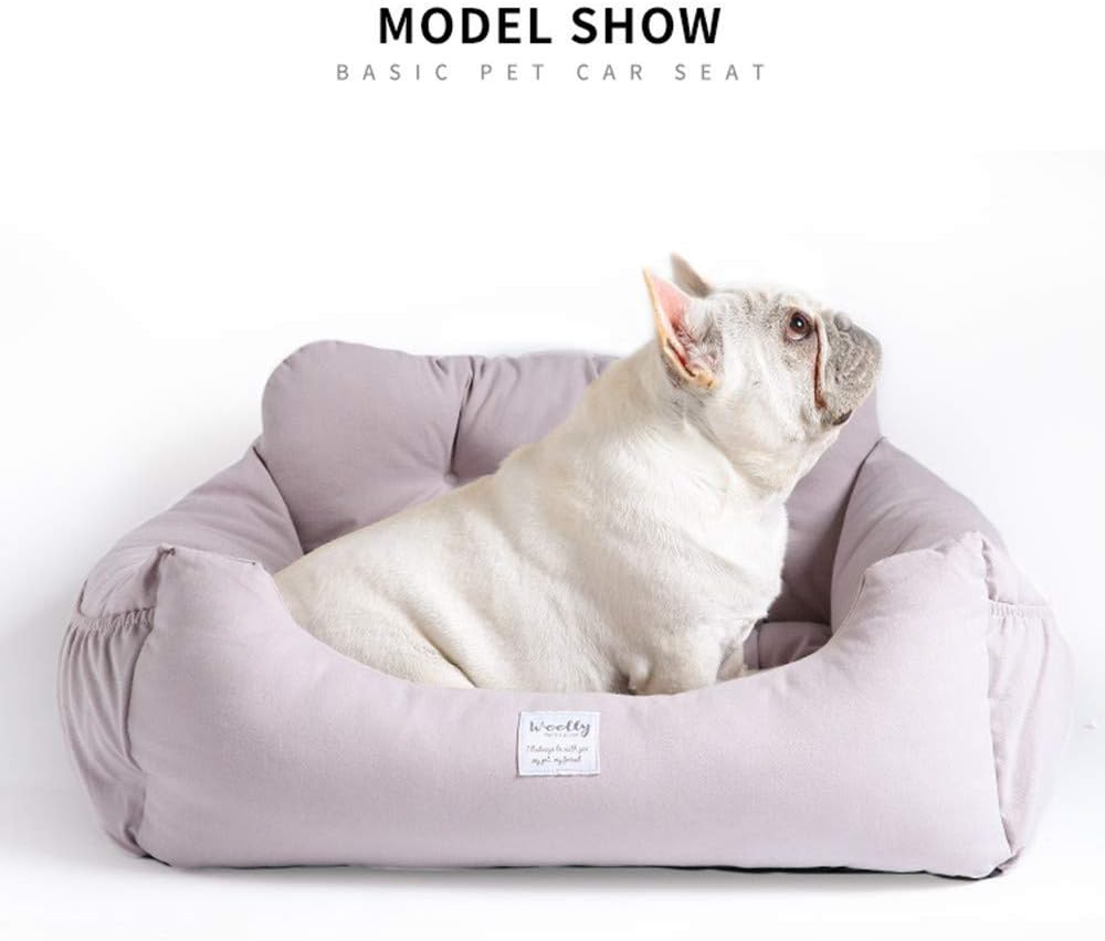 Aidou Dog car seat, Dog Booster seat for Small Medium Large Dogs Cats, pet Travel Booster seat, Dog Safety Car Seat with Storage
