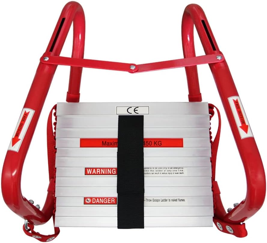 Retractable 2 Story Fire Escape Ladder, 13 Feet