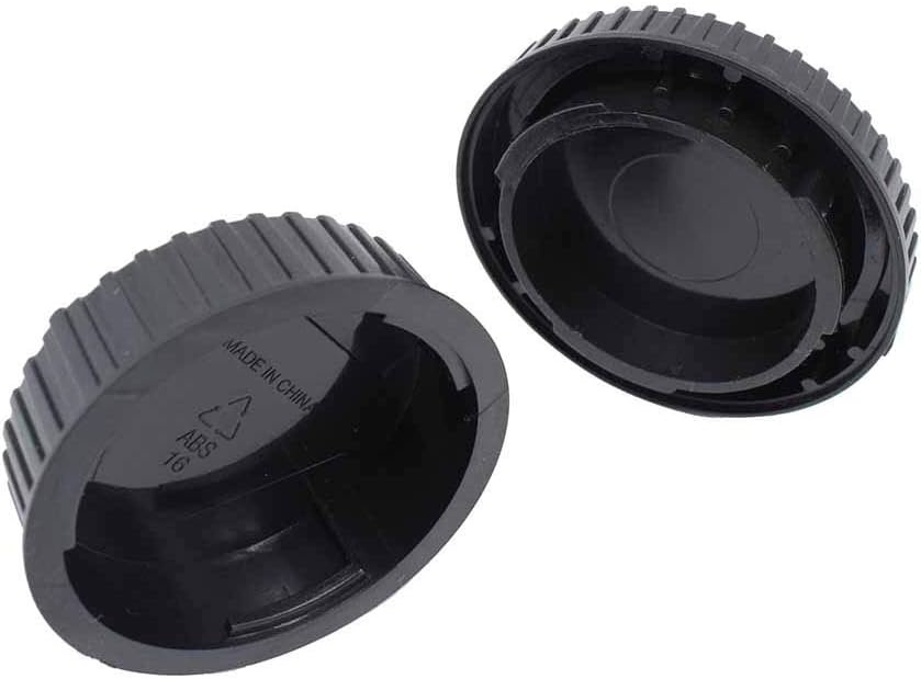 ULBTERF Front Body Cap and Rear Lens Cap Cover for Nikon F Mount Camera