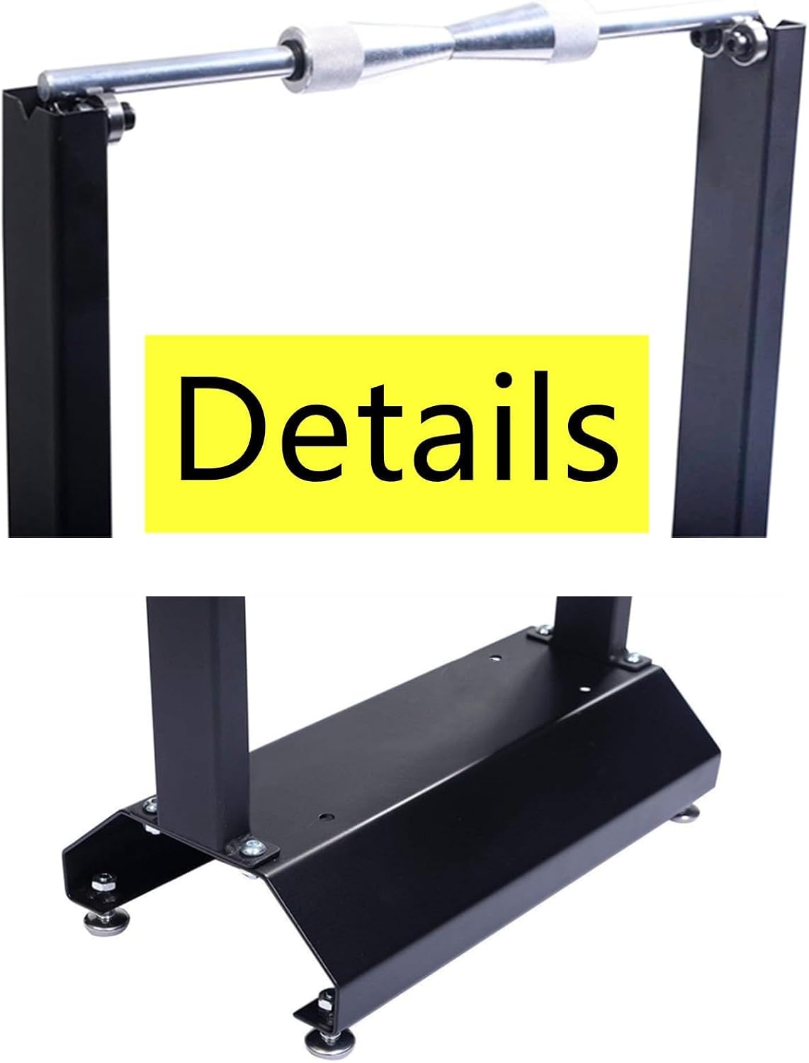 SUNROAD Motorcycle Wheel Balancer Stand, Black | Precision Static Tire & Rim Balancing Truing Stand for Garage Workshop, Heavy Duty Steel