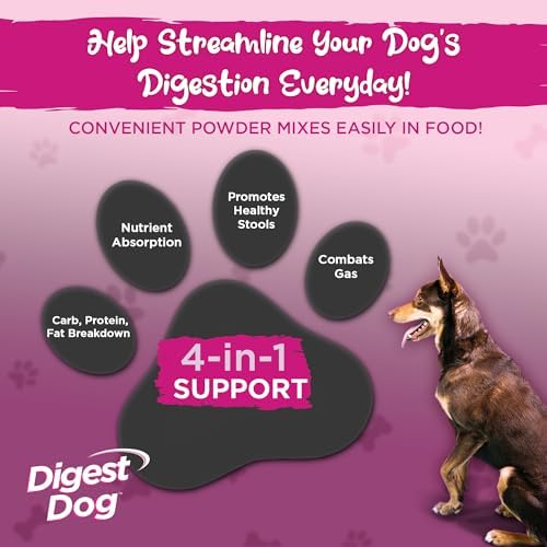 Vital Planet - Digest Dog Digestive Pancreatic Enzyme Blend with Pumpkin and Fennel to Support the Pancreas and Healthy Digestion with Pancreatin