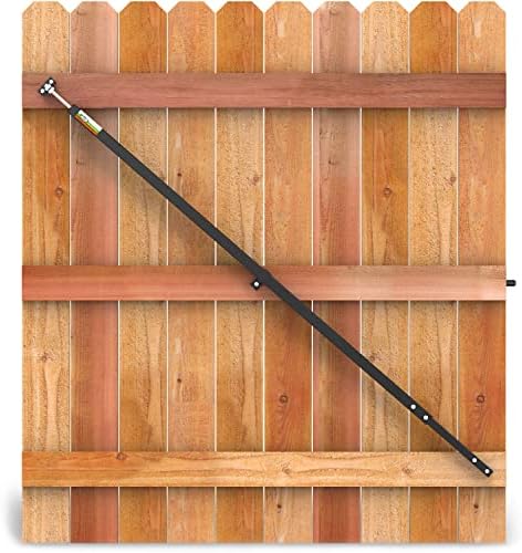 6' Telescopic Gate Brace - Wood Privacy Fence Anti Sag Gate Kit - Gate Hardware Kit for Outdoor Wooden Fence Gates