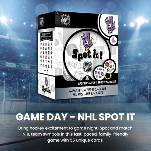 Masterpieces NHL Unisex-Teen Spot It! Card Game