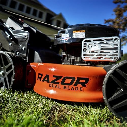 Ariens Razor 21 Inch Self Propelled Lawn Mower with Dual Blades and Reflex Speed Control, 7 Cutting Positions, Vertical Storage, Alloy Steel