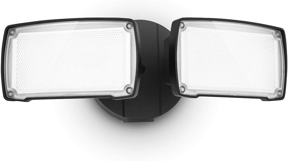 LUTEC 2 Packs 14W LED Flood Light Outdoor, 1300LM 5000K Single-Head Floodlight