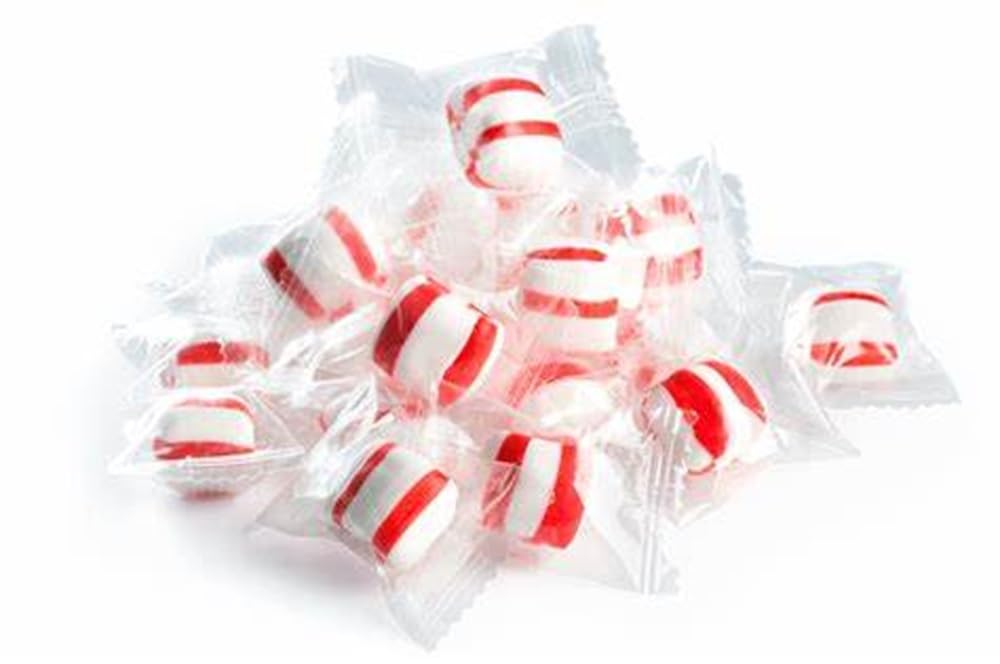 Holiday Mint Puffs, Individually Wrapped - 2 Pounds, Bulk